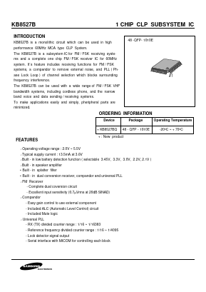 KB8527BQ Datasheet PDF Samsung