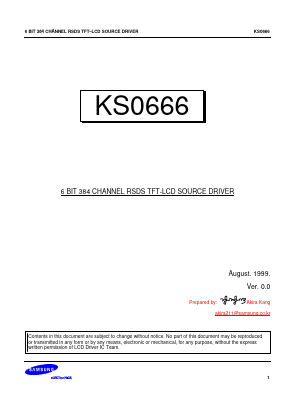KS0666 Datasheet PDF Samsung