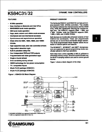 KS84C31 Datasheet PDF Samsung