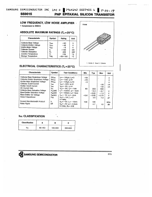 S9015 Datasheet PDF Samsung