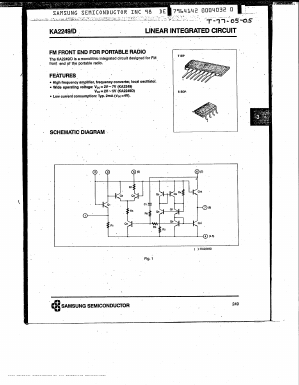 KA2249/D Datasheet PDF Samsung
