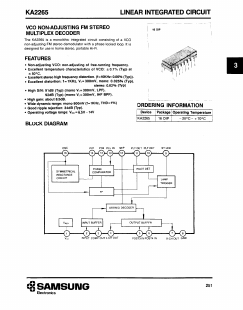 KA2265 Datasheet PDF Samsung