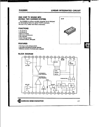 KA2268N Datasheet PDF Samsung