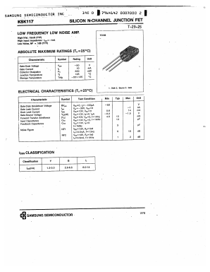 KSK117 Datasheet PDF Samsung