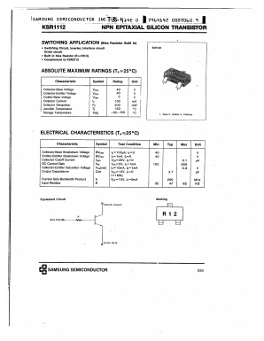 KSR1112 Datasheet PDF Samsung