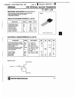 KSR2208 Datasheet PDF Samsung