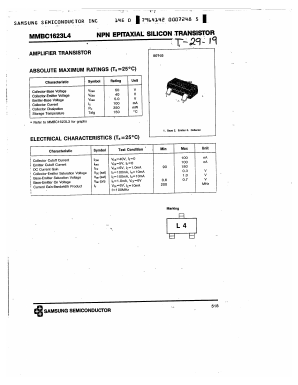 MMBC1623L4 Datasheet PDF Samsung