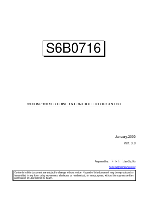 S6B0716X11-C0C8 Datasheet PDF Samsung