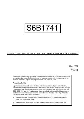 S6B1741 Datasheet PDF Samsung