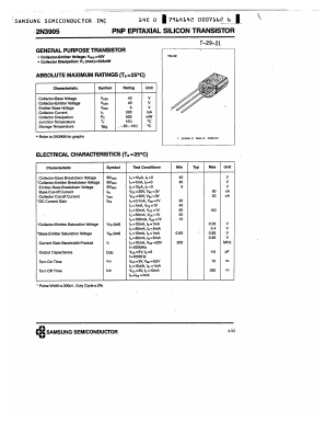 2N3905 Datasheet PDF Samsung