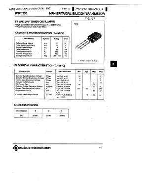 2SC1730 Datasheet PDF Samsung