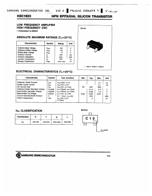 KSC1623 Datasheet PDF Samsung