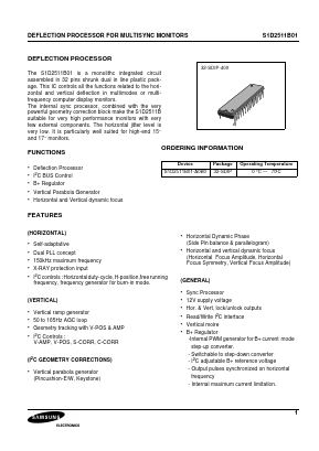 S1D2511B01-A0B0 Datasheet PDF Samsung