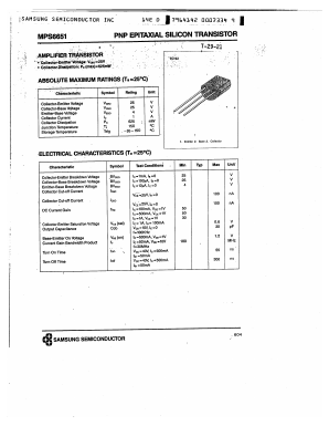 MPS6651 Datasheet PDF Samsung