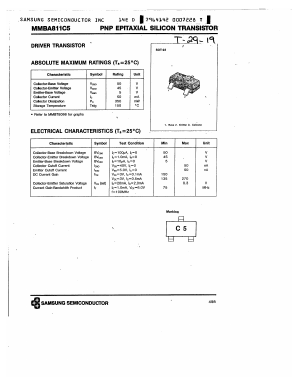 MMBA811C5 Datasheet PDF Samsung