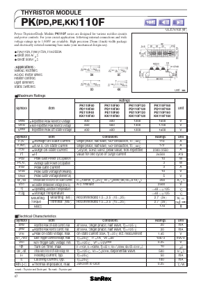 PK110F80 Datasheet PDF SanRex Corporation