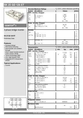 SK25GD126ET Datasheet PDF Semikron