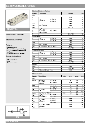 SEMIX653GAL176HDS Datasheet PDF Semikron