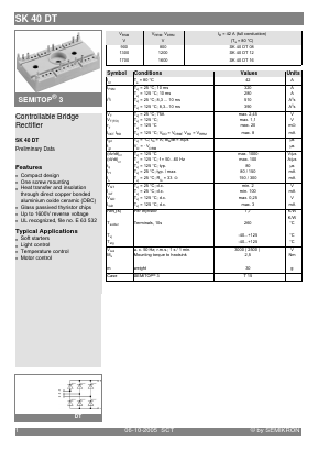 SK40DT12 Datasheet PDF Semikron