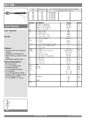 SKT250/16E Datasheet PDF Semikron