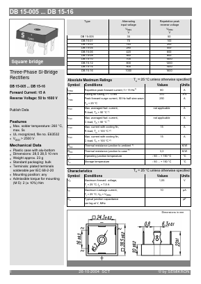 DB15-08 Datasheet PDF Semikron
