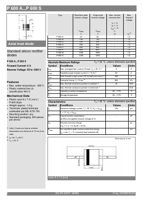 P600A_07 Datasheet PDF Semikron