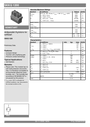 SKKQ1200/18 Datasheet PDF Semikron