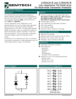 LCDA12C-8.TB Datasheet PDF Semtech Corporation