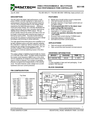SC1146 Datasheet PDF Semtech Corporation