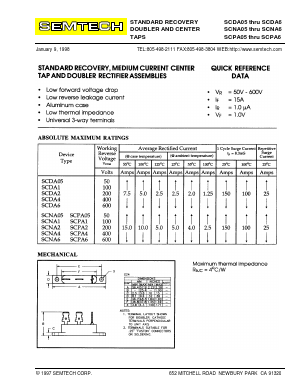 SCDA6 Datasheet PDF Semtech Corporation