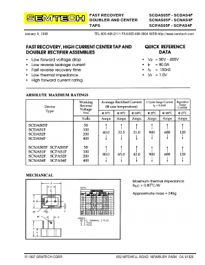 SCDAS2F Datasheet PDF Semtech Corporation