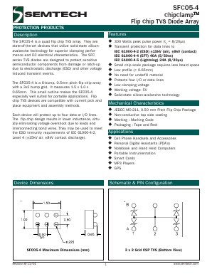 SFC05-4 Datasheet PDF Semtech Corporation