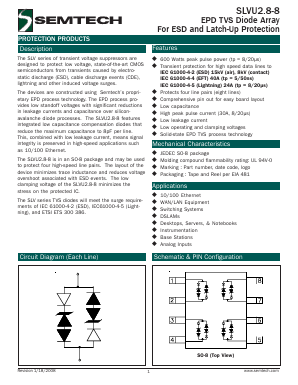 SLVU2.8-8.TB Datasheet PDF Semtech Corporation