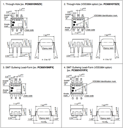 PC847Y5 Datasheet PDF Sharp Electronics