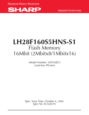 LH28F160S5HNS-S1 Datasheet PDF Sharp Electronics