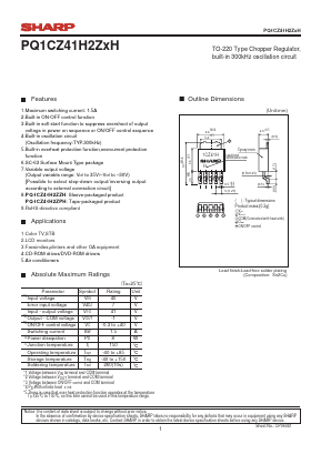 1CZ41H Datasheet PDF Sharp Electronics