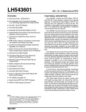 LH543601M-35 Datasheet PDF Sharp Electronics