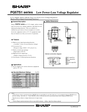 PQ5TS1C Datasheet PDF Sharp Electronics