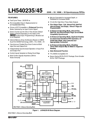 LH540245U-25 Datasheet PDF Sharp Electronics