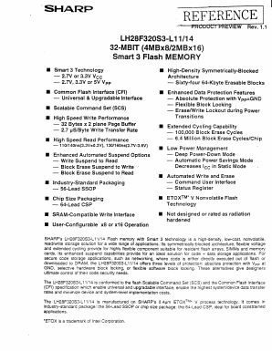 LH28F320S3X-L14 Datasheet PDF Sharp Electronics