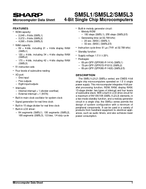 SM5L1 Datasheet PDF Sharp Electronics