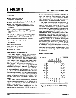 LH5493U-30 Datasheet PDF Sharp Electronics