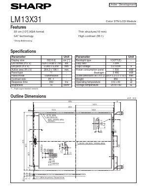 LM13X31 Datasheet PDF Sharp Electronics