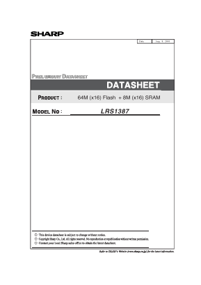 LRS1387 Datasheet PDF Sharp Electronics