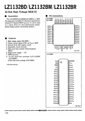 LZ1132BR Datasheet PDF Sharp Electronics