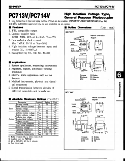PC713V6 Datasheet PDF Sharp Electronics