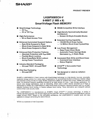 LH28F008SCHR-VF90 Datasheet PDF Sharp Electronics