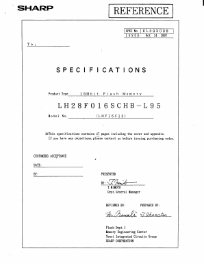 LH28F016SCN-L95 Datasheet PDF Sharp Electronics