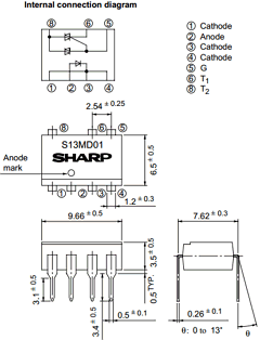 S13MD01 Datasheet PDF Sharp Electronics