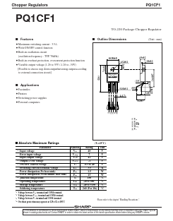 PQ1CF1 Datasheet PDF Sharp Electronics
